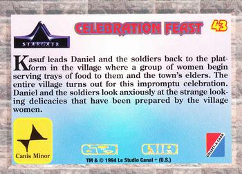 1994 Collect-A-Card Stargate #43 Celebration Feast Back