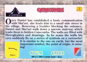 1994 Collect-A-Card Stargate #53 Catacombs Back