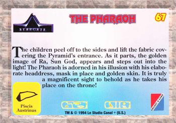 1994 Collect-A-Card Stargate #67 The Pharaoh Back