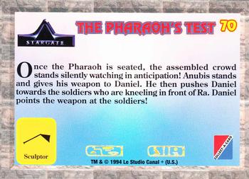 1994 Collect-A-Card Stargate #70 The Pharaoh's Test Back