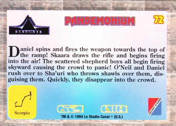 1994 Collect-A-Card Stargate #72 Panedmonium Back