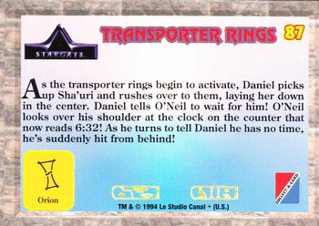 1994 Collect-A-Card Stargate #87 Transporter Rings Back