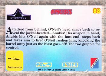 1994 Collect-A-Card Stargate #88 Anubis Back
