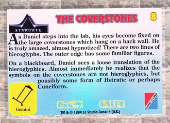 1994 Collect-A-Card Stargate #8 The Coverstones Back