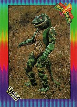 1995 Collect-A-Card Power Rangers The New Season Wal-Mart #48 Saliguana Front