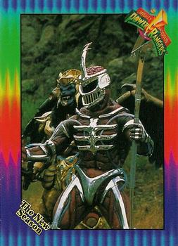 1995 Collect-A-Card Power Rangers The New Season Wal-Mart #49 Lord Zed & Goldar Front