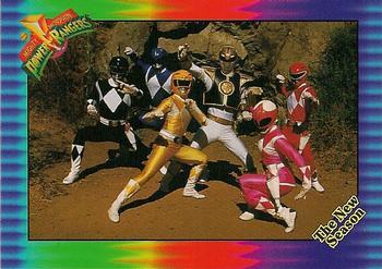 1995 Collect-A-Card Power Rangers The New Season Wal-Mart #53 The Mighty Morphin Power Rangers Front