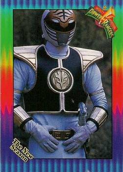 1995 Collect-A-Card Power Rangers The New Season Wal-Mart #71 The White Ranger Front