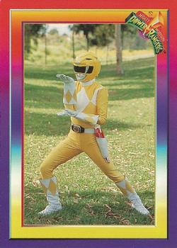 1995 Collect-A-Card Power Rangers Kmart #3 The Yellow Ranger Front