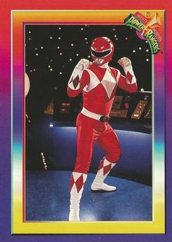 1995 Collect-A-Card Power Rangers Kmart #13 The Red Ranger Front