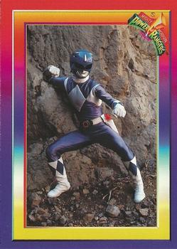 1995 Collect-A-Card Power Rangers Kmart #14 The Blue Ranger Front