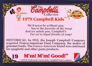 1995 Collect-A-Card Campbell’s Soup Collection #19 1979 Campbell Kids Back