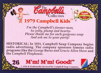 1995 Collect-A-Card Campbell’s Soup Collection #26 1979 Campbell Kids Back
