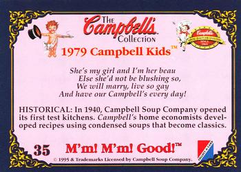 1995 Collect-A-Card Campbell’s Soup Collection #35 1979 Campbell Kids Back
