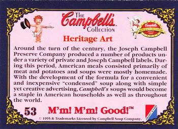 1995 Collect-A-Card Campbell’s Soup Collection #53 Heritage Art Back