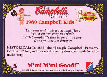 1995 Collect-A-Card Campbell’s Soup Collection #5 1980 Campbell Kids Back