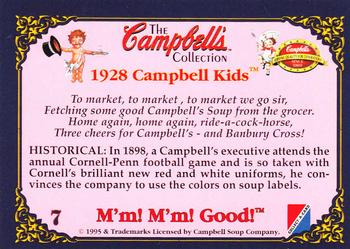 1995 Collect-A-Card Campbell’s Soup Collection #7 1928 Campbell Kids Back