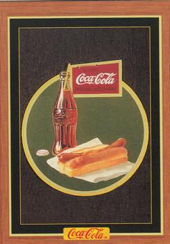 1995 Collect-A-Card Coca-Cola Collection Series 4 #302 Hot dog sign, early 1930s Front