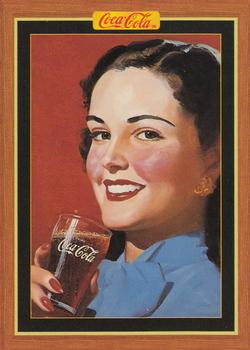 1995 Collect-A-Card Coca-Cola Collection Series 4 #309 Young lady, Hayden 1949 Front