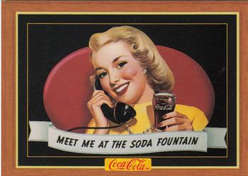 1995 Collect-A-Card Coca-Cola Collection Series 4 #310 Meet Me at the Soda Fountain Front