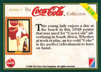 1995 Collect-A-Card Coca-Cola Collection Series 4 #318 Beach ball lady, South Africa 1948 Back