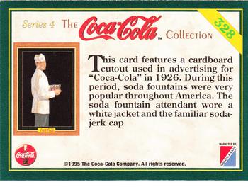 1995 Collect-A-Card Coca-Cola Collection Series 4 #328 Soda jerk, 1926 Back