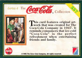1995 Collect-A-Card Coca-Cola Collection Series 4 #337 Party popcorn, 1947 Back