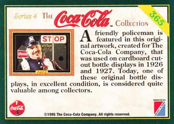 1995 Collect-A-Card Coca-Cola Collection Series 4 #365 Friendly policeman, 1927 Back