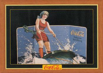 1995 Collect-A-Card Coca-Cola Collection Series 4 #372 Water sledding, 1923 Front