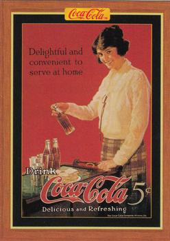 1995 Collect-A-Card Coca-Cola Collection Series 4 #398 Young homemaker, 1923 Front