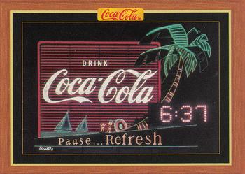 1995 Collect-A-Card Coca-Cola Collection Series 4 #399 Large outdoor sign, Miami 1948 Front