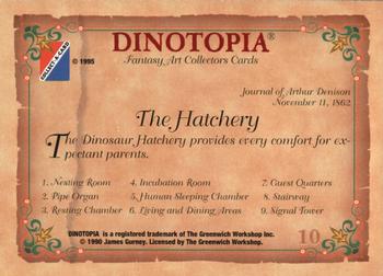 1995 Collect-A-Card Dinotopia #10 The Hatchery Back