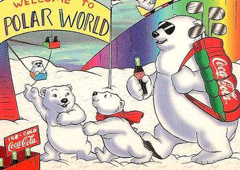 1996 Collect-A-Card Coca-Cola Polar Bears #8 Polar World Front