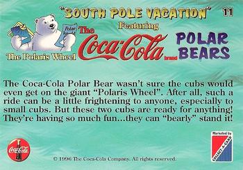 1996 Collect-A-Card Coca-Cola Polar Bears #11 The Polaris Wheel Back