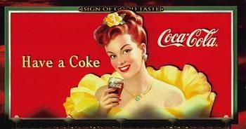 1996 Collect-A-Card Coca-Cola Sign of Good Taste #1 Dateline: 1947 [Have a] Front