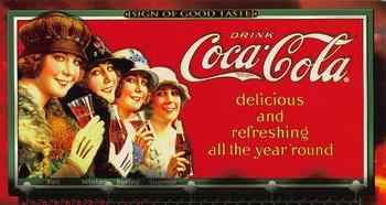 1996 Collect-A-Card Coca-Cola Sign of Good Taste #2 Dateline: 1920 Front