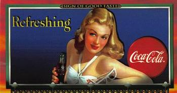 1996 Collect-A-Card Coca-Cola Sign of Good Taste #6 Dateline: 1947 [Refreshing] Front