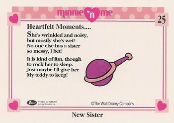 1991 Impel Minnie 'N Me #25 New Sister Back