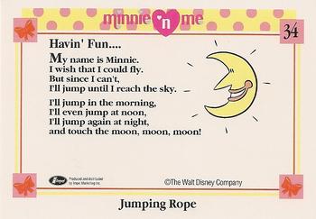 1991 Impel Minnie 'N Me #34 Jumping Rope Back