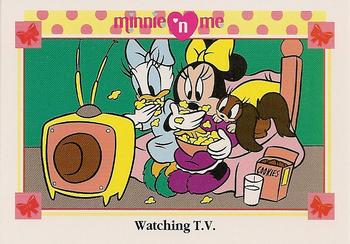 1991 Impel Minnie 'N Me #41 Watching T.V. Front
