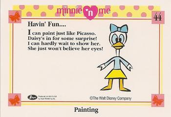 1991 Impel Minnie 'N Me #44 Painting Back