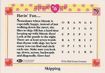 1991 Impel Minnie 'N Me #79 Skipping Back