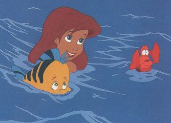 1991 Pro Set The Little Mermaid #18 Sebastian follows Ariel unwillingly, staying Front