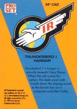1992 Pro Set Thunderbirds Are Go #12 Thunderbird 1 Hangar Back