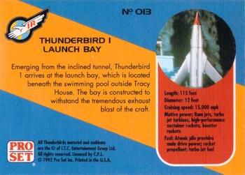 1992 Pro Set Thunderbirds Are Go #13 Thunderbird 1 Launch Bay Back