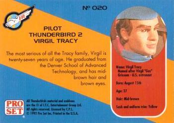 1992 Pro Set Thunderbirds Are Go #20 Virgil Tracy Back