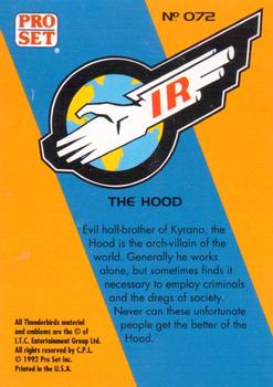 1992 Pro Set Thunderbirds Are Go #72 The Hood Back