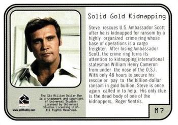 2004 Rittenhouse The Complete Six Million Dollar Man Seasons 1 & 2 - Movies #M7 Solid Gold Kidnapping Back