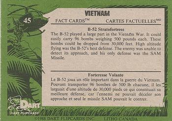 1988 Dart Vietnam Facts #45 B-52 Stratofortress Back