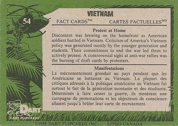 1988 Dart Vietnam Facts #54 Protest at Home Back